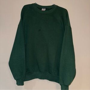 Jerzees Forest Green Crewneck Vintage Sweater